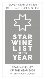 Silver Badge, INTERNATIONAL OPEN, Best By-The-Glass List